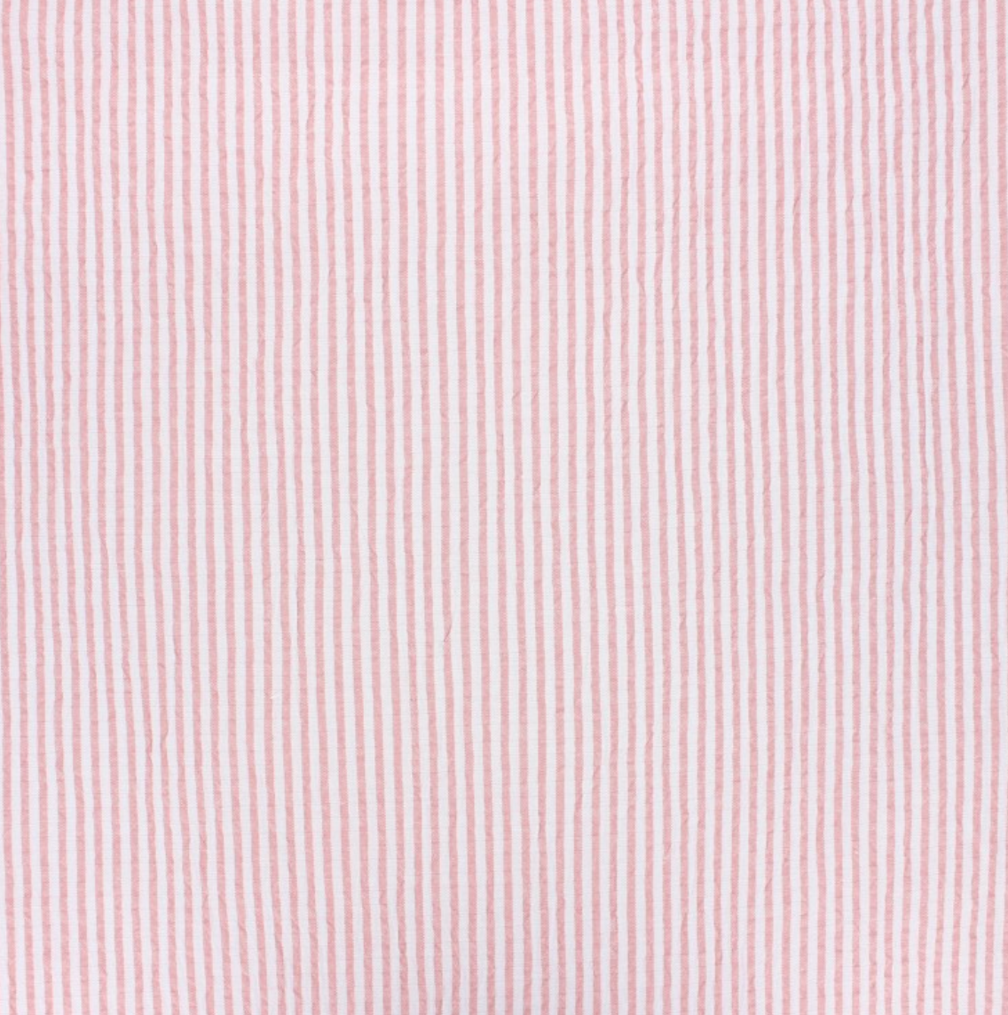 Pink Striped Chambray Cotton