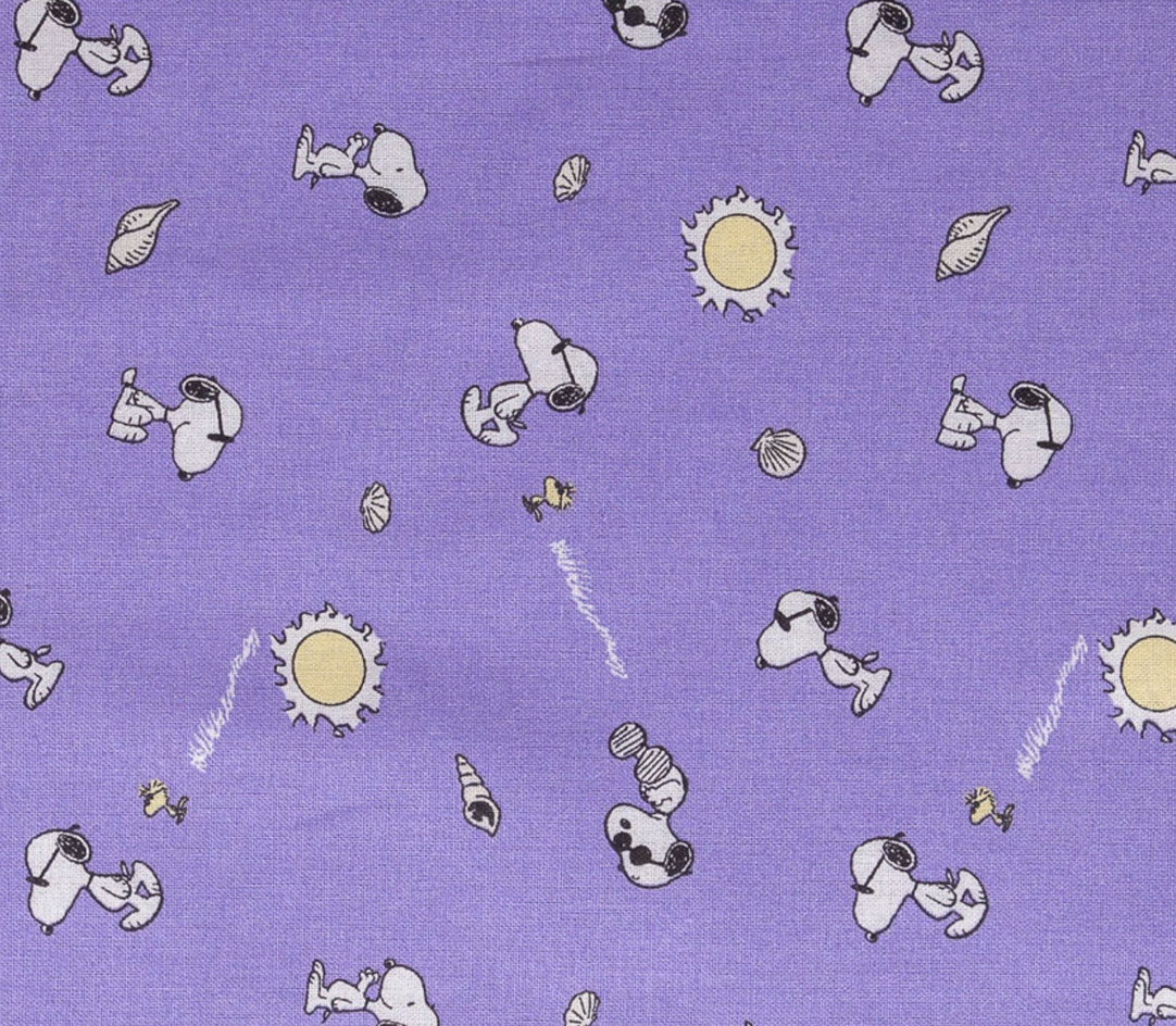 Snoopy And Woodstock’s Adventure - Sunshine Strolling Purple