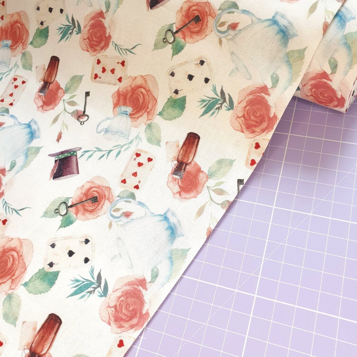 Alice’s Tea Party Cotton | Little Johnny