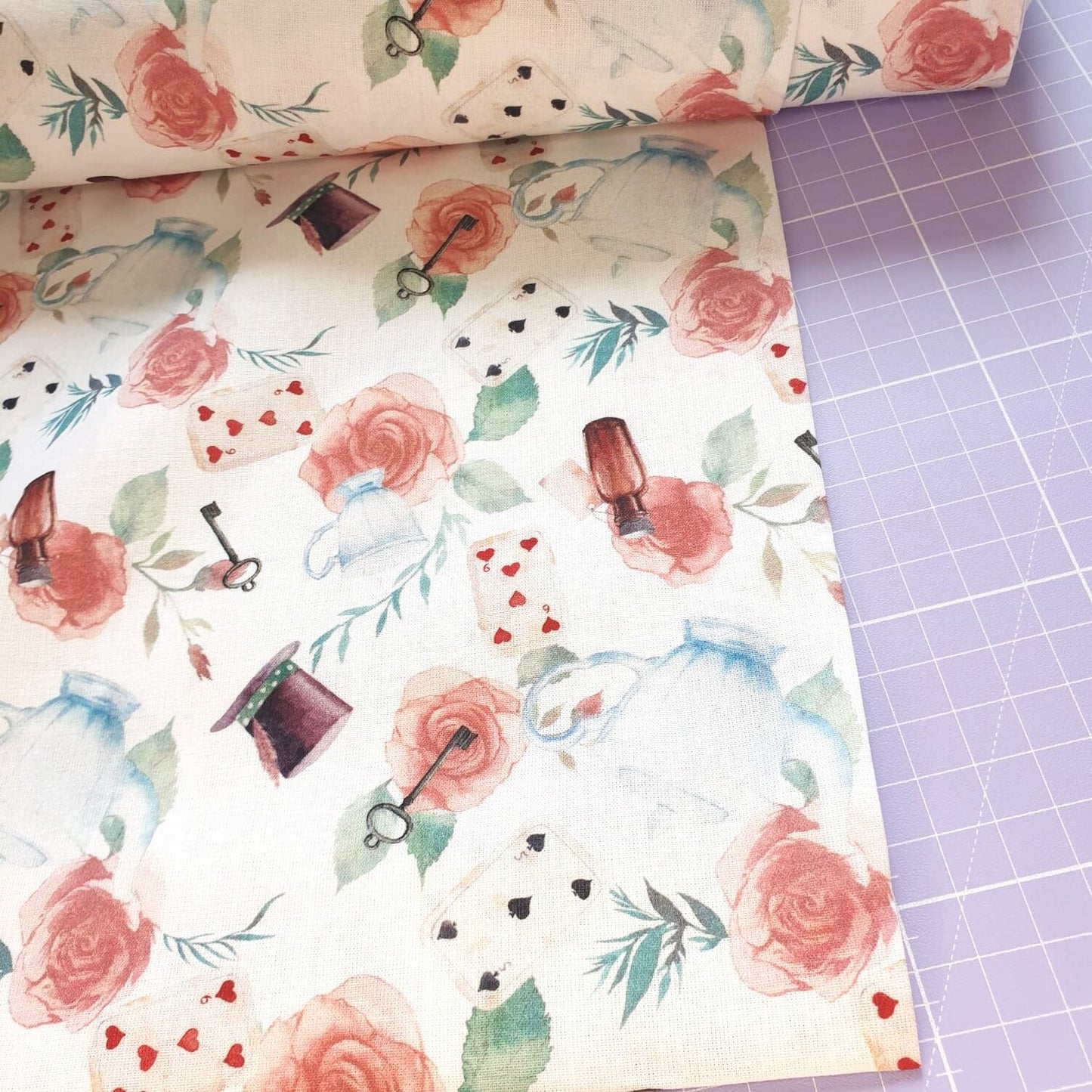 Alice’s Tea Party Cotton | Little Johnny