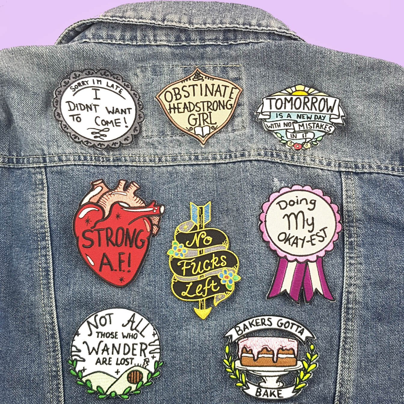 Strong A.F! | Embroidered Patch | Jubly-Umph