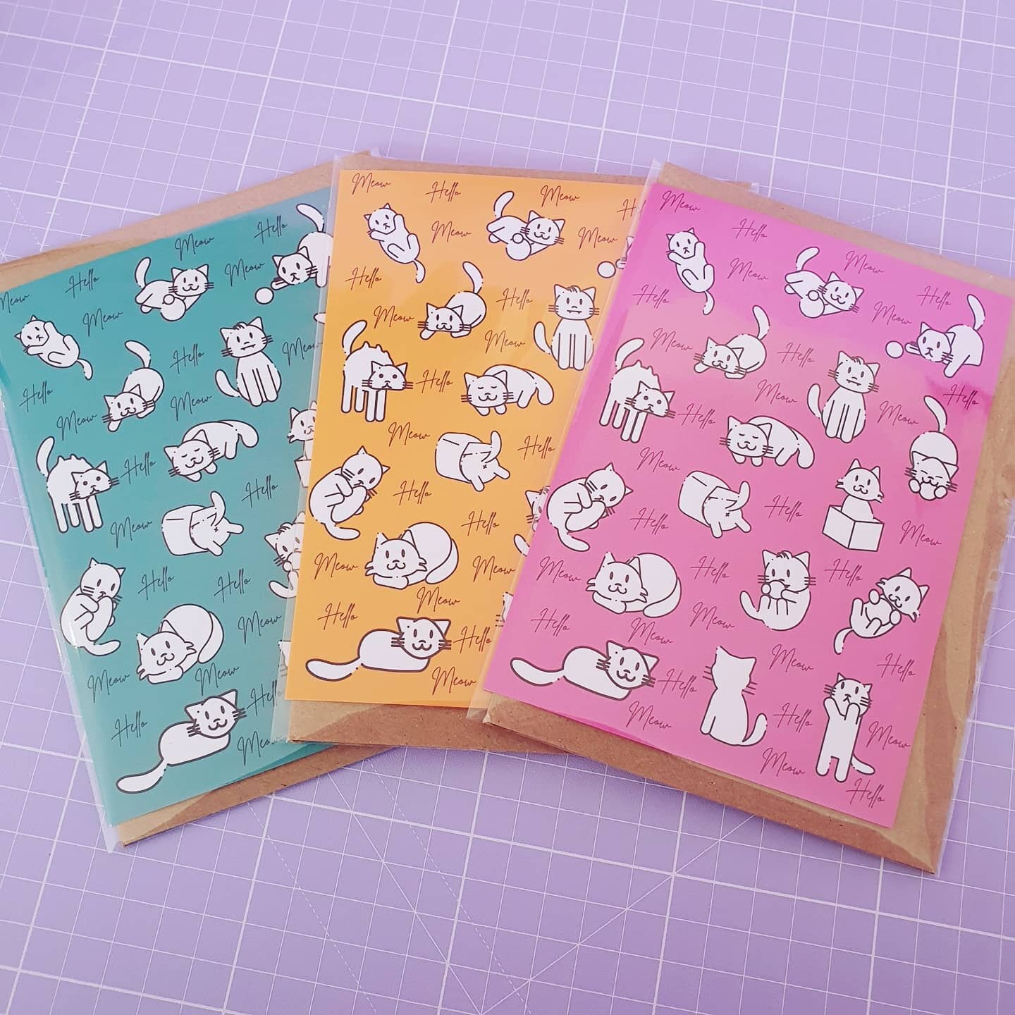 Hello Meow Cat | Greeting Cards