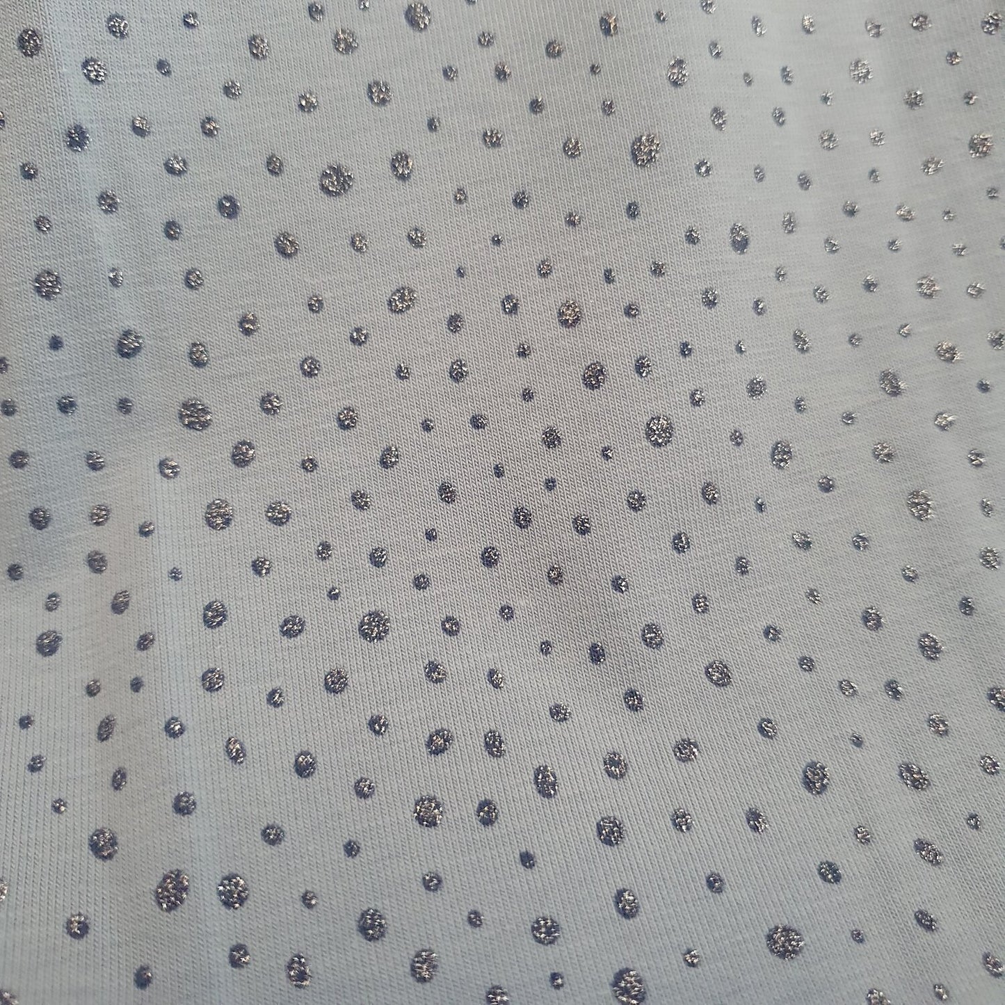 Light Blue Glitter Dots Jersey