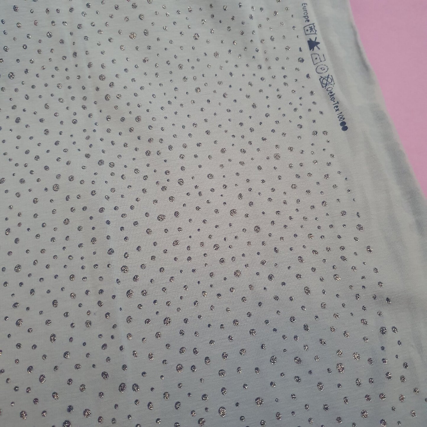 Light Blue Glitter Dots Jersey