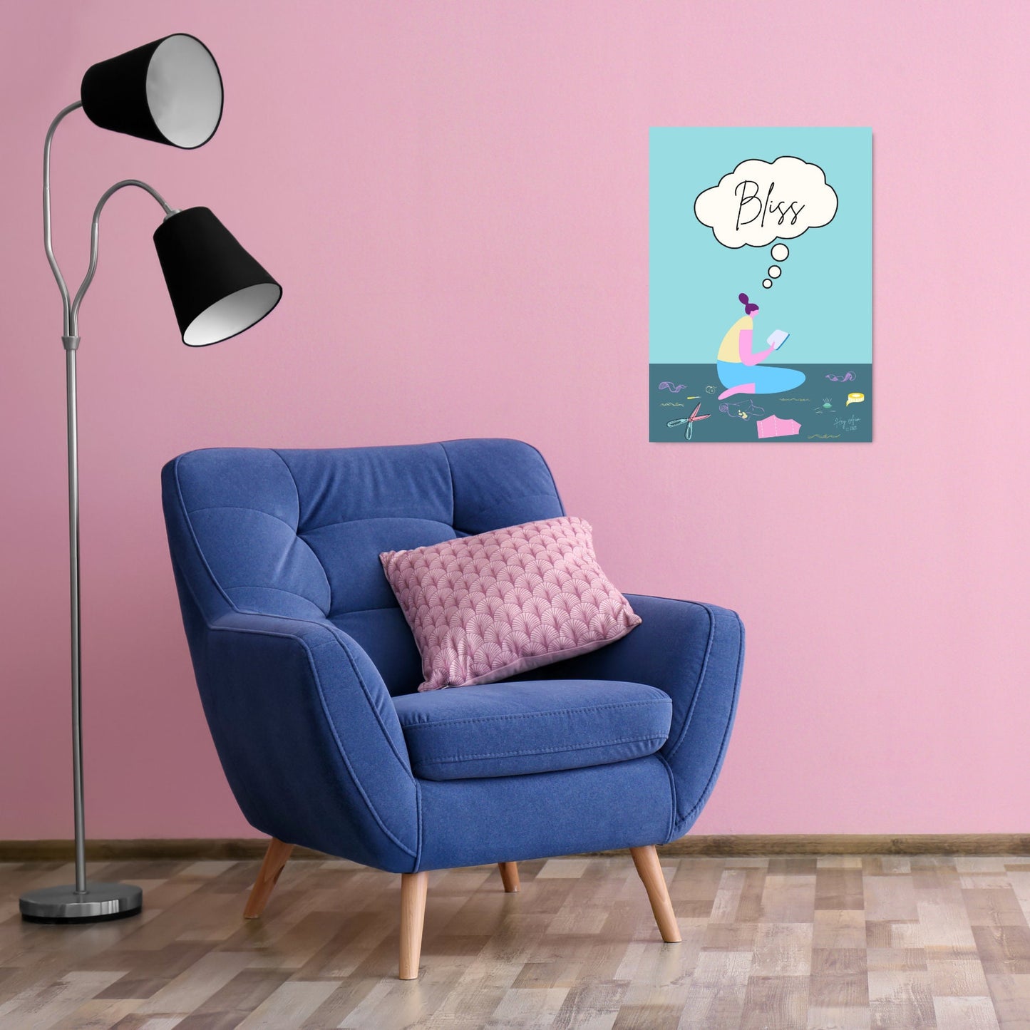 Bliss | Digital Wall Art | Download Only | A3, A4, A5, A6 Sizes
