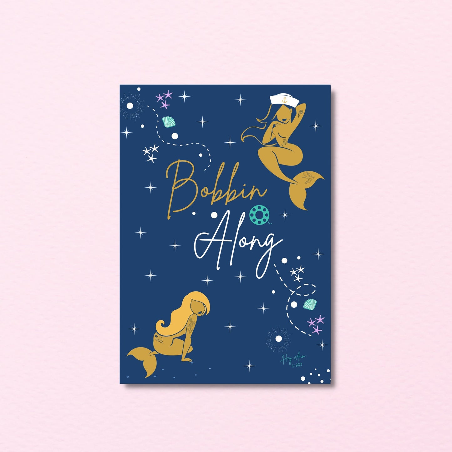 Bobbin Along | Digital Wall Art | Download Only | A3, A4, A5, A6 Sizes