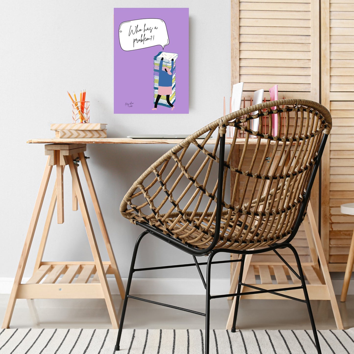 Who Has A Problem? | Digital Wall Art | Download Only | A3, A4, A5, A6 Sizes