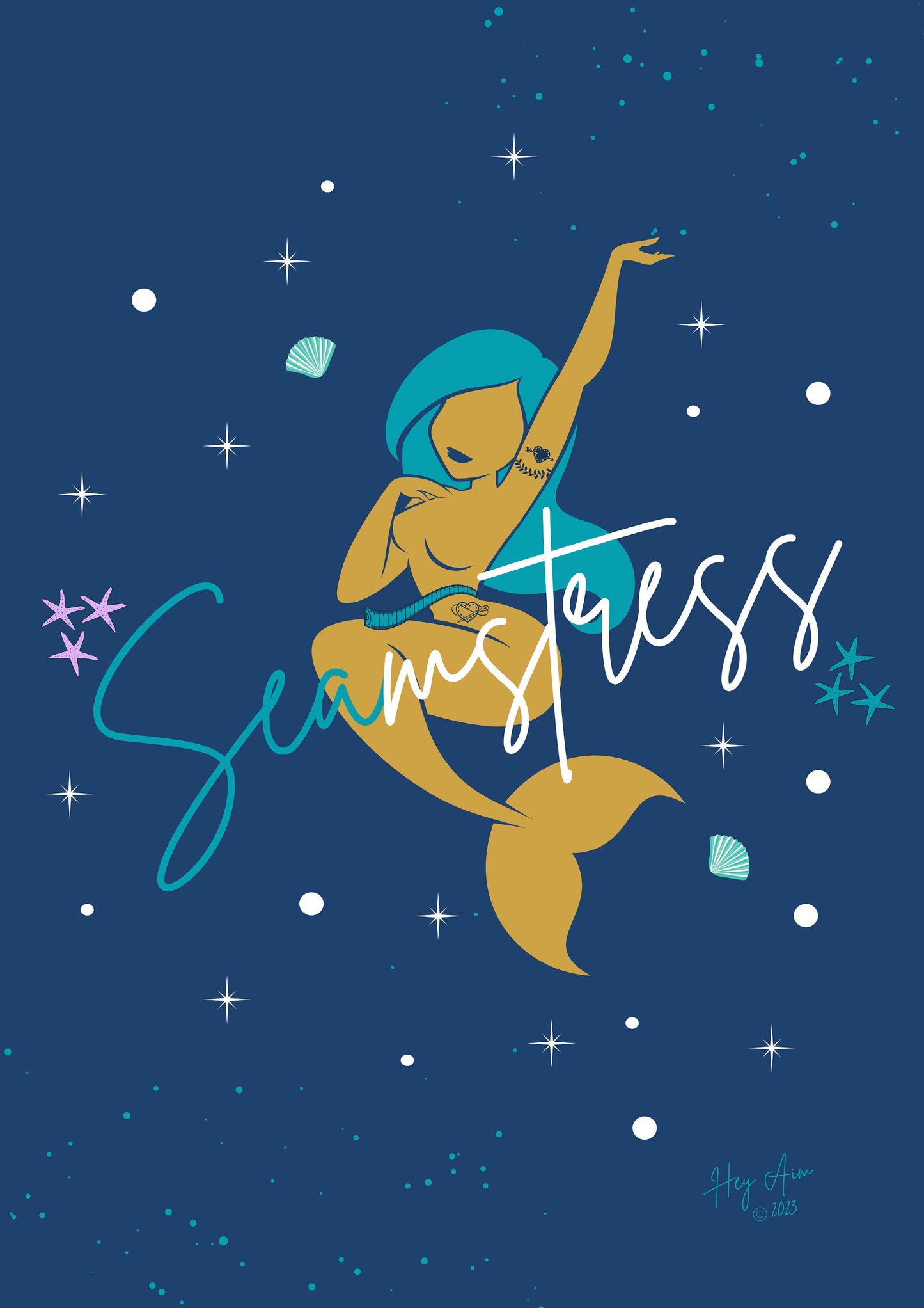 Seamstress | Digital Wall Art | Download Only | A3, A4, A5, A6 Sizes