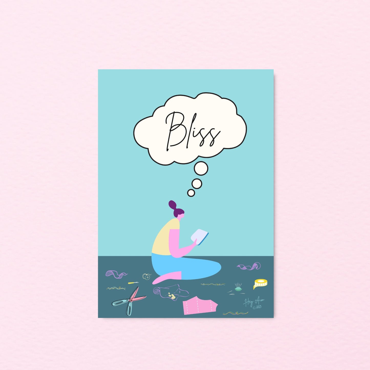 Bliss | Digital Wall Art | Download Only | A3, A4, A5, A6 Sizes