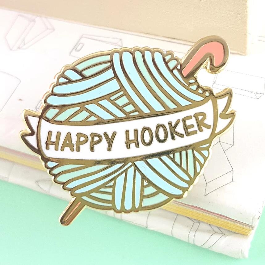 Happy Hooker | Lapel Pin | Jubly-Umph