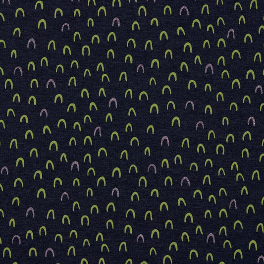 Glitter Shining Bows Melange Jersey
