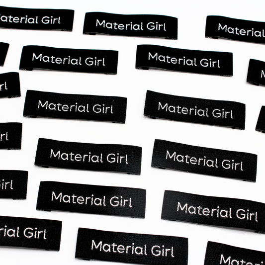 Material Girl | Metallic Woven Sew In Labels