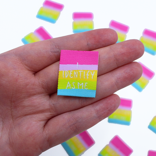 I Identify As Me | Woven Sew In Labels | Discontinued