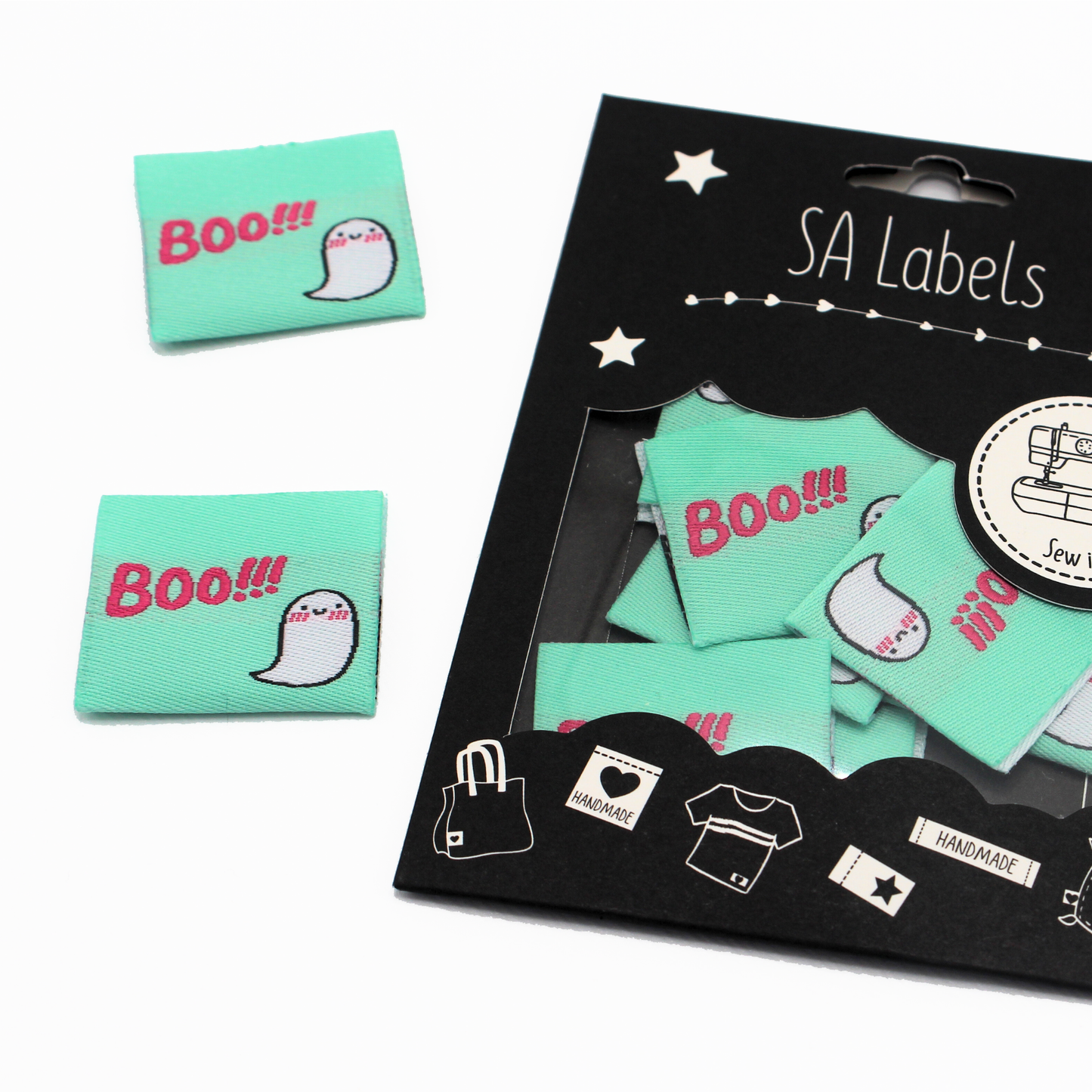 Boo!!! | Woven Sew In Labels