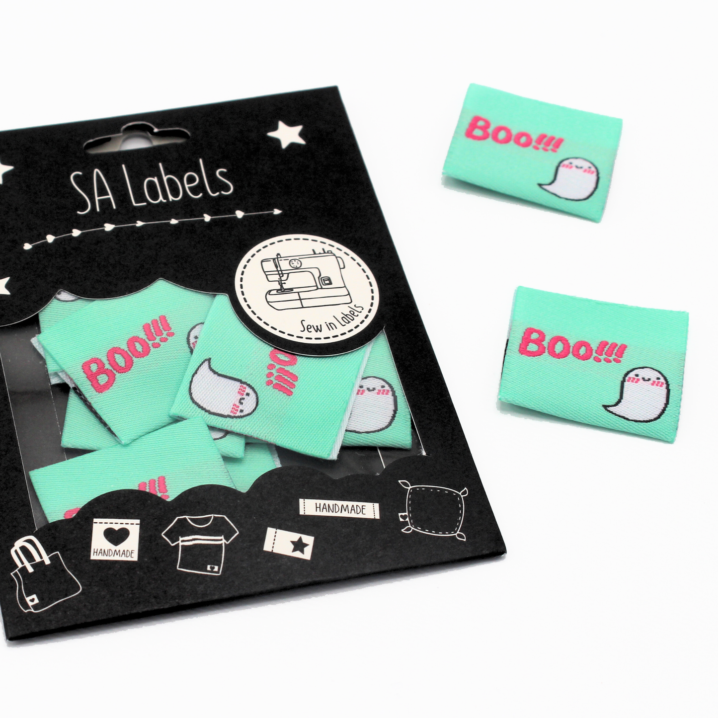 Boo!!! | Woven Sew In Labels