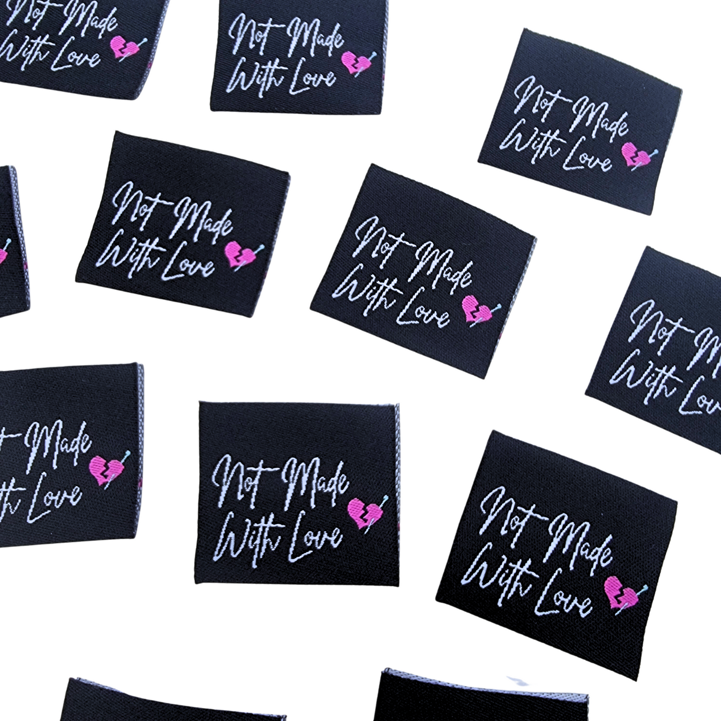 Not Made With Love Woven Labels | Discontinued