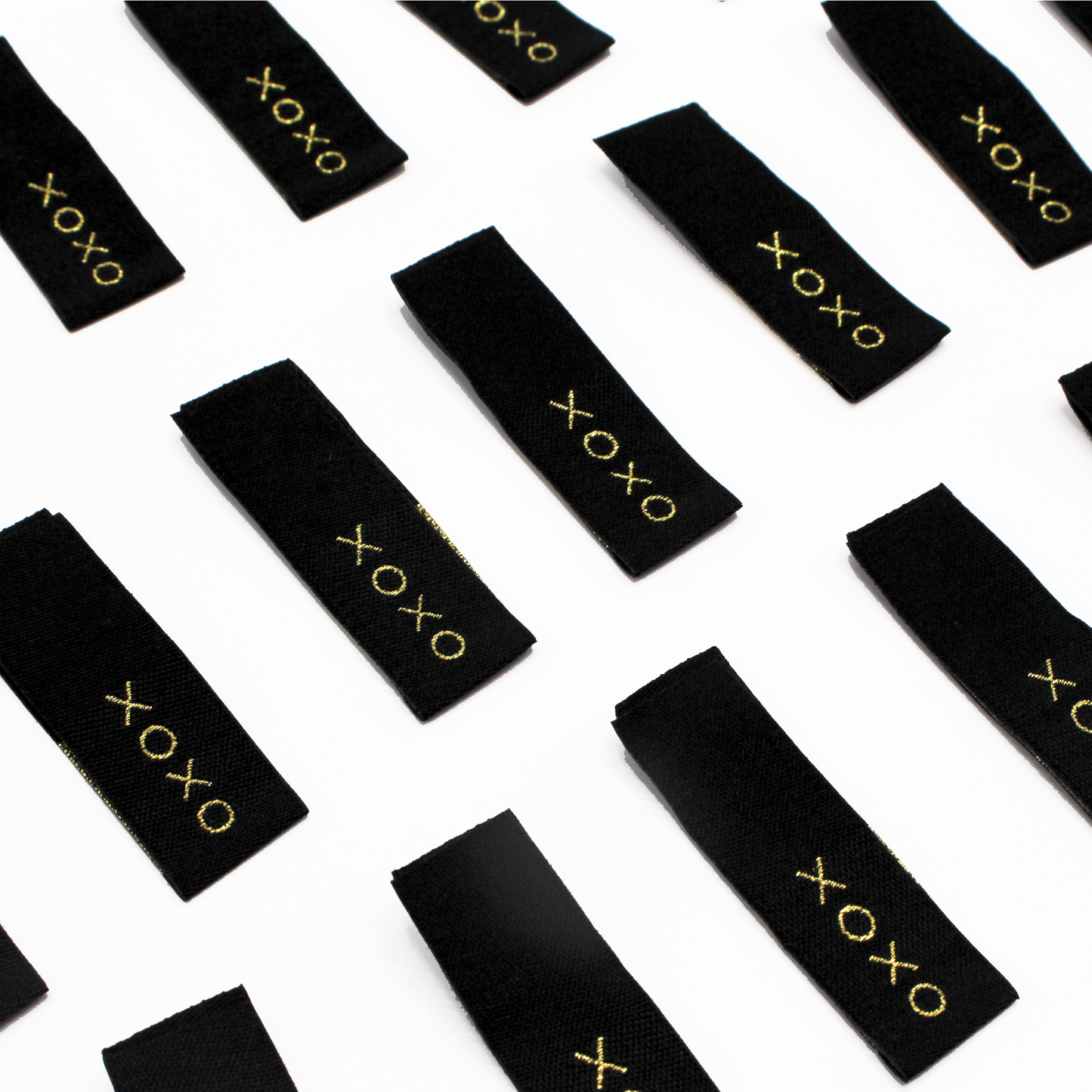 XOXO Black | Woven Sew In Labels