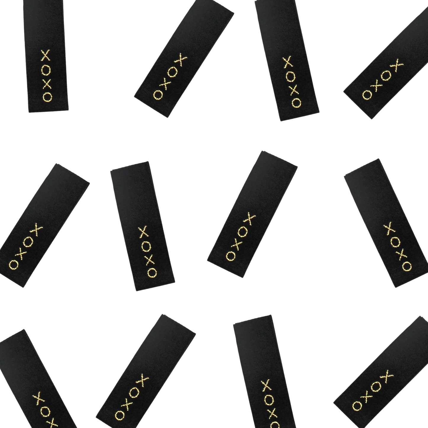 XOXO Black | Woven Sew In Labels