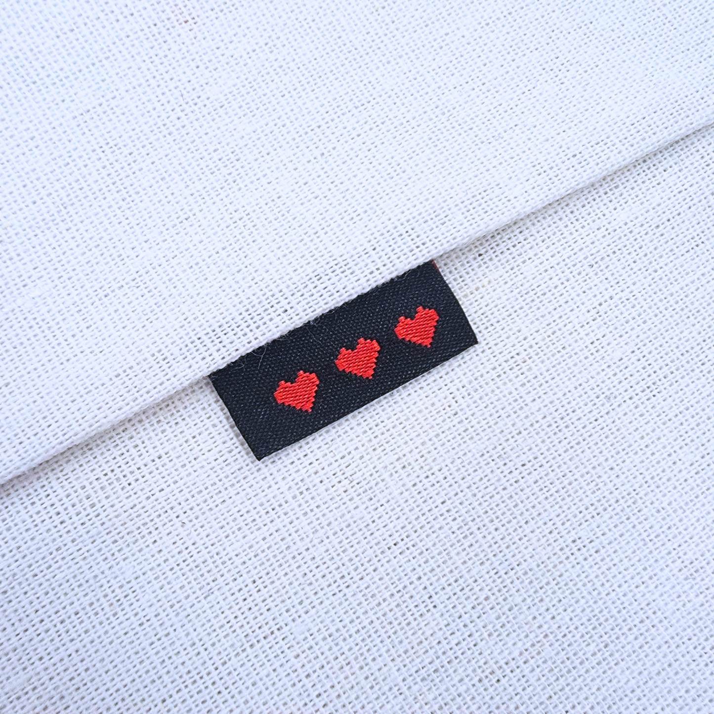 Pixel Heart | Woven Sew In Labels