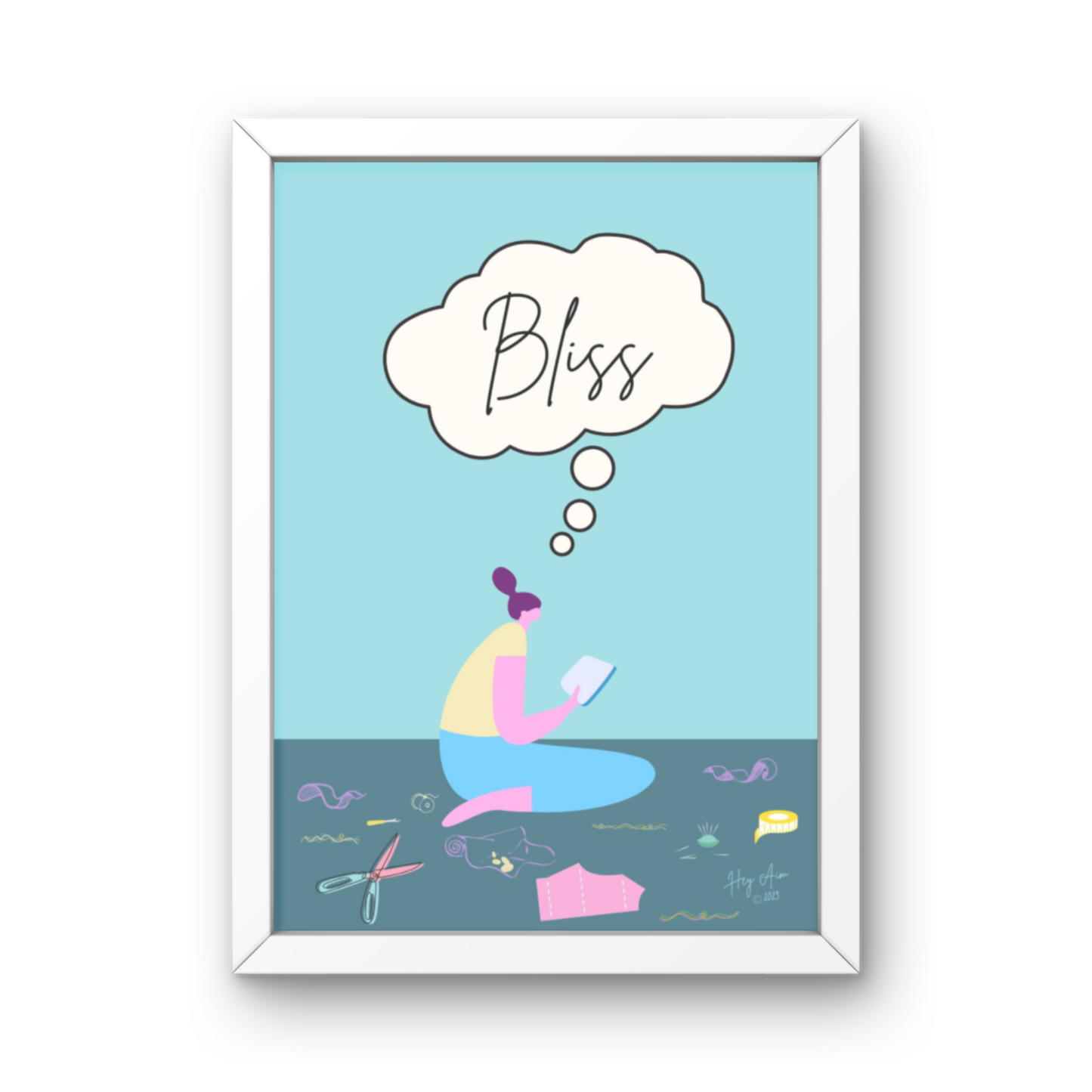 Bliss | Digital Wall Art | Download Only | A3, A4, A5, A6 Sizes