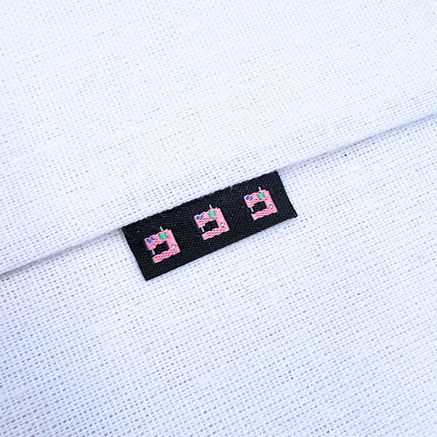 Pixel Sewing Machine | Woven Sew In Labels