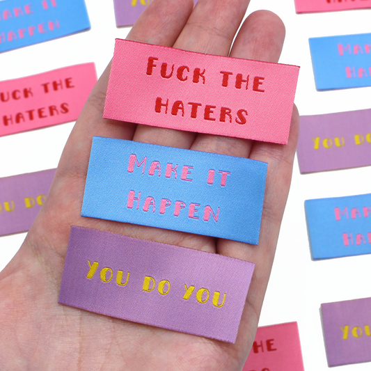 Fuck The Haters Multipack | Woven Sew In Labels | Discontinued