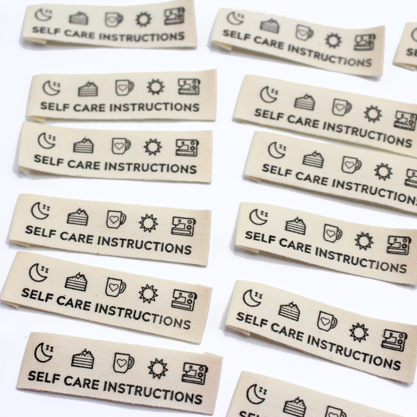 Self Care Label | Cotton Sew In Labels