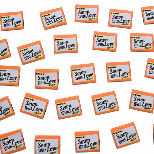 Sewn With Love | Retro Edition | Woven Sew In Labels