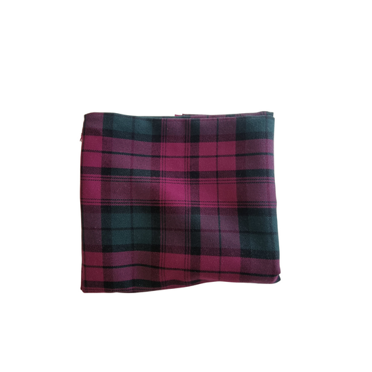 146 cm x 65 cm | Dark Pink Poly Viscose Tartan