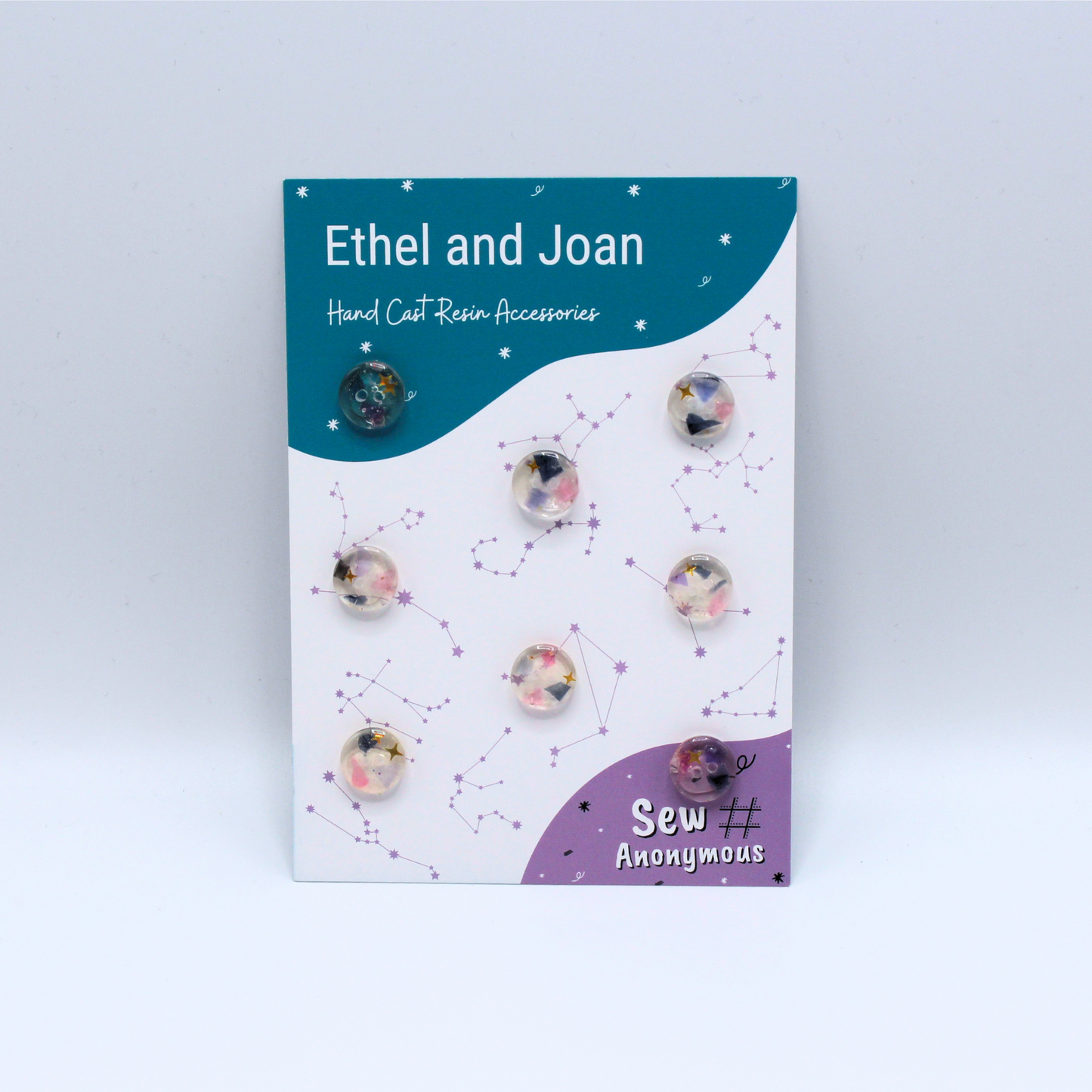 Aquarius Handmade Buttons | Ethel and Joan Collaboration