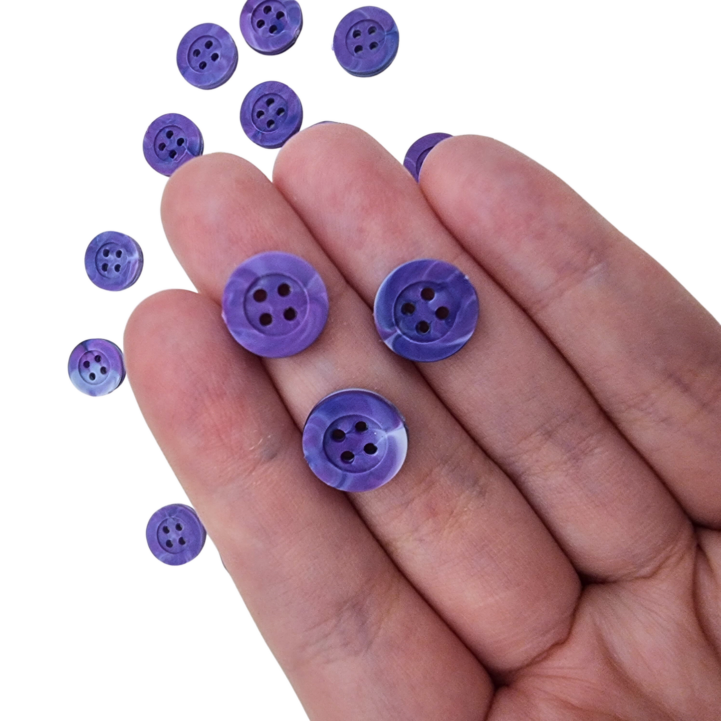 Cadbury Swirl | 100% Recycled Plastic Buttons