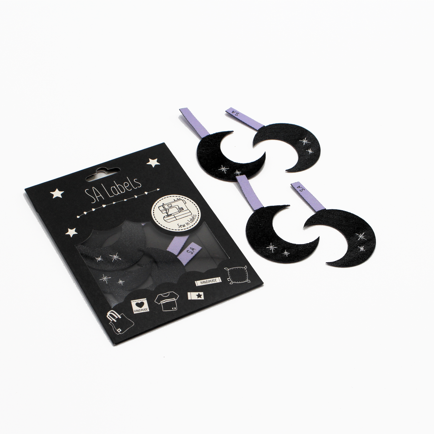 Crescent Moon | Silhouette Labels