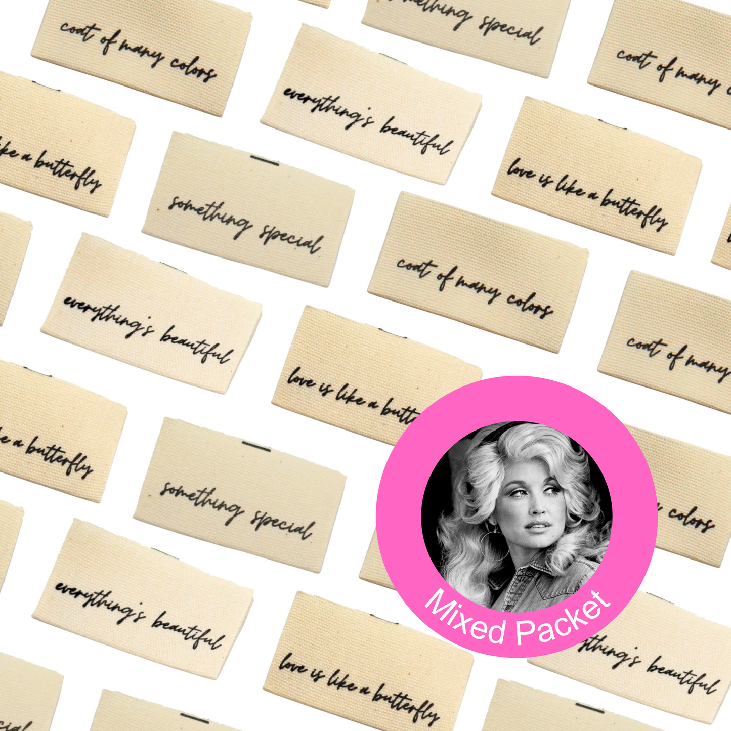 Dolly Multipack | Dolly Parton | Cotton Sew In Labels