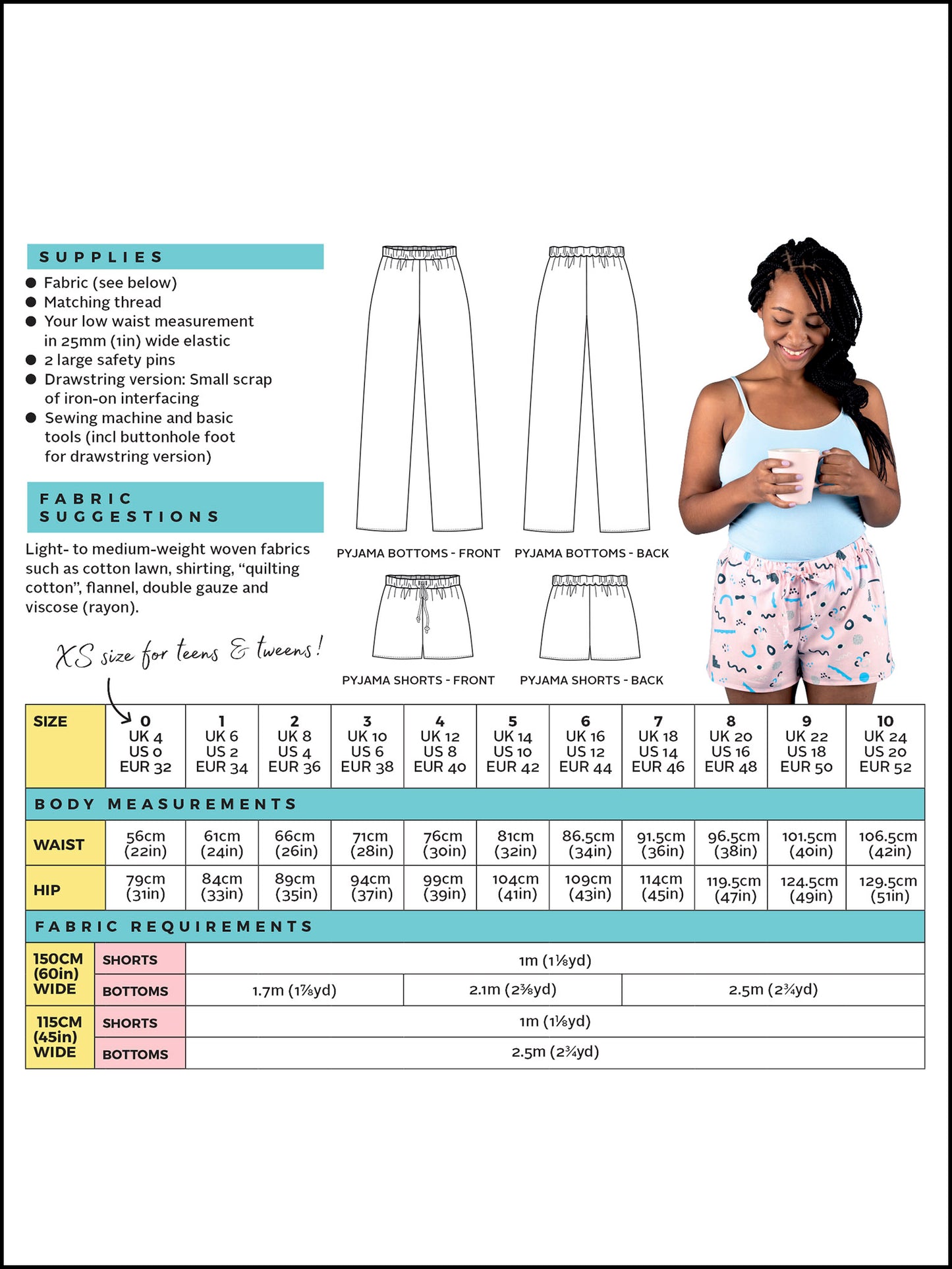 Jaimie Pyjama Bottoms And Trousers Pattern | Tilly And The Buttons