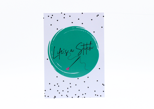 Life's A Stitch | Sewing Themed Greeting Card