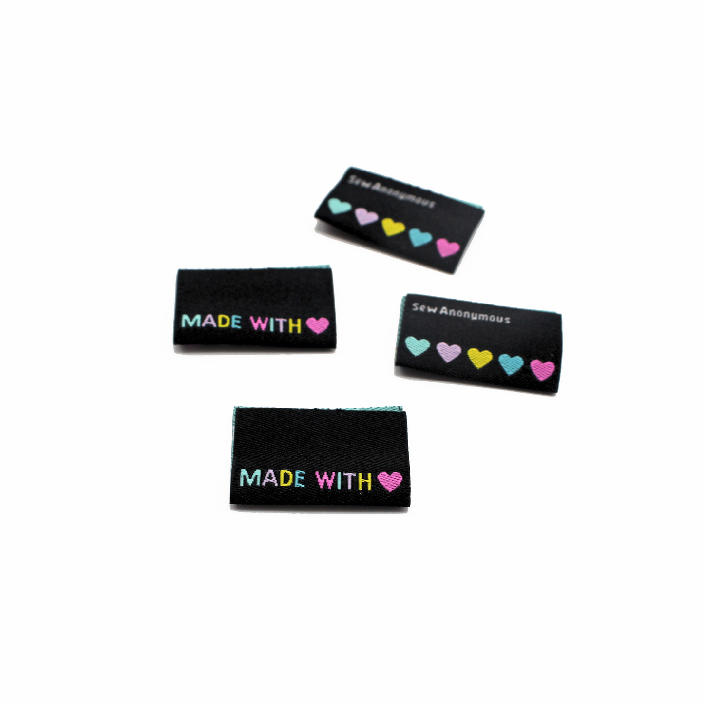 Black Made With Love | Woven Sew In Labels