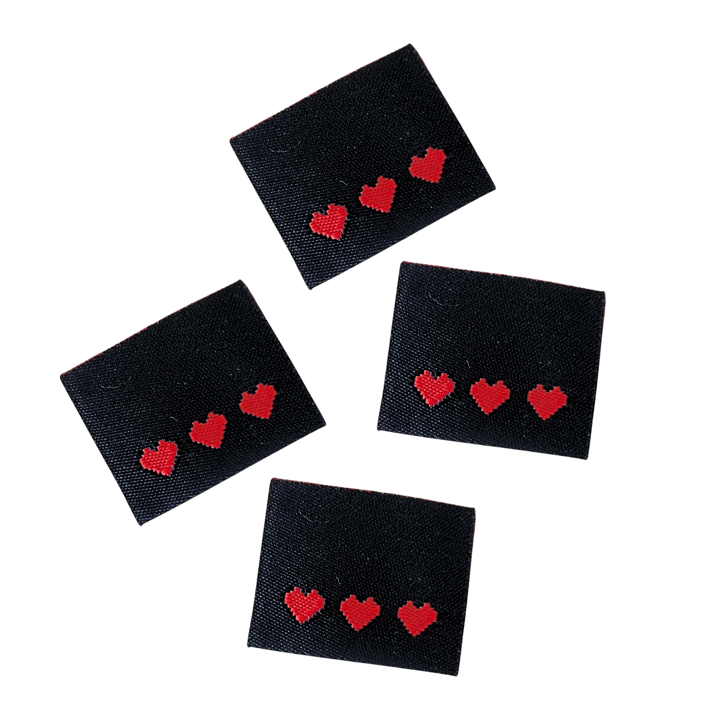 Pixel Heart | Woven Sew In Labels