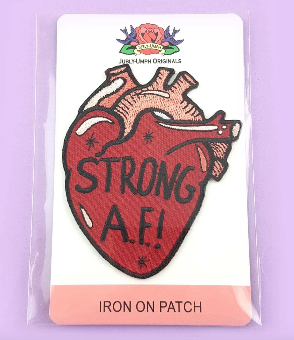 Strong A.F! | Embroidered Patch | Jubly-Umph