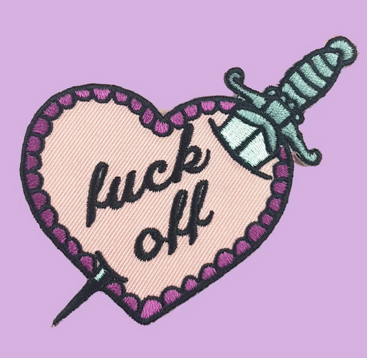 Fuck Off Stiletto Heart | Embroidered Patch | Jubly-Umph