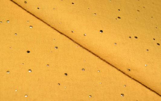 Ochre Gold Speckled Double Gauze