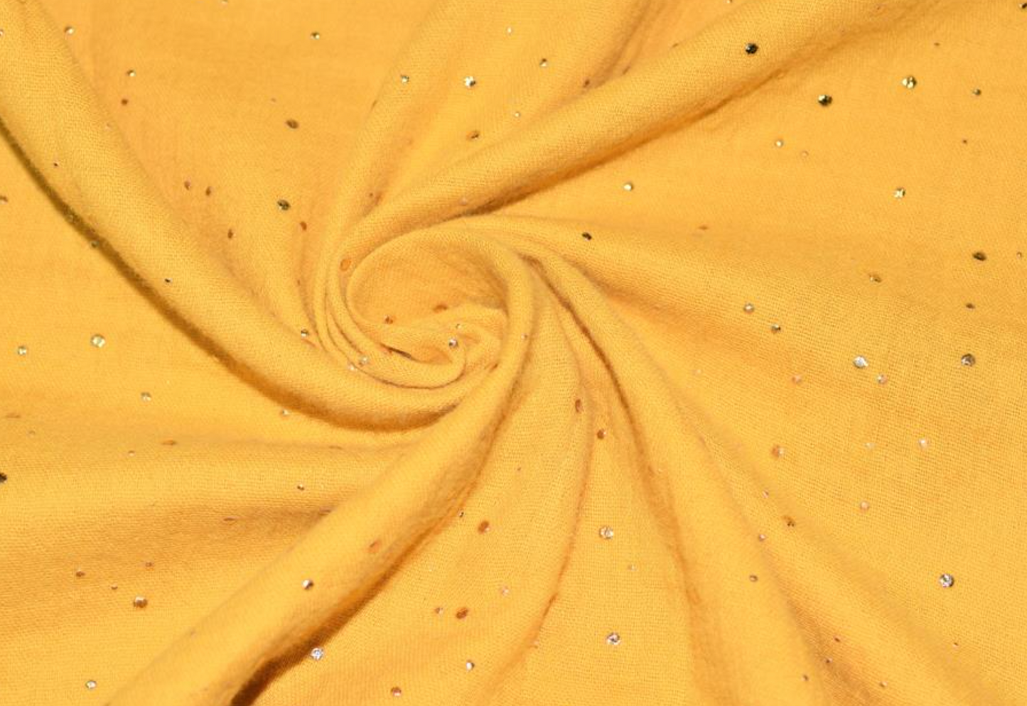 Ochre Gold Speckled Double Gauze