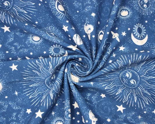 Zodiac Galaxy Cotton Jersey | Little Johnny