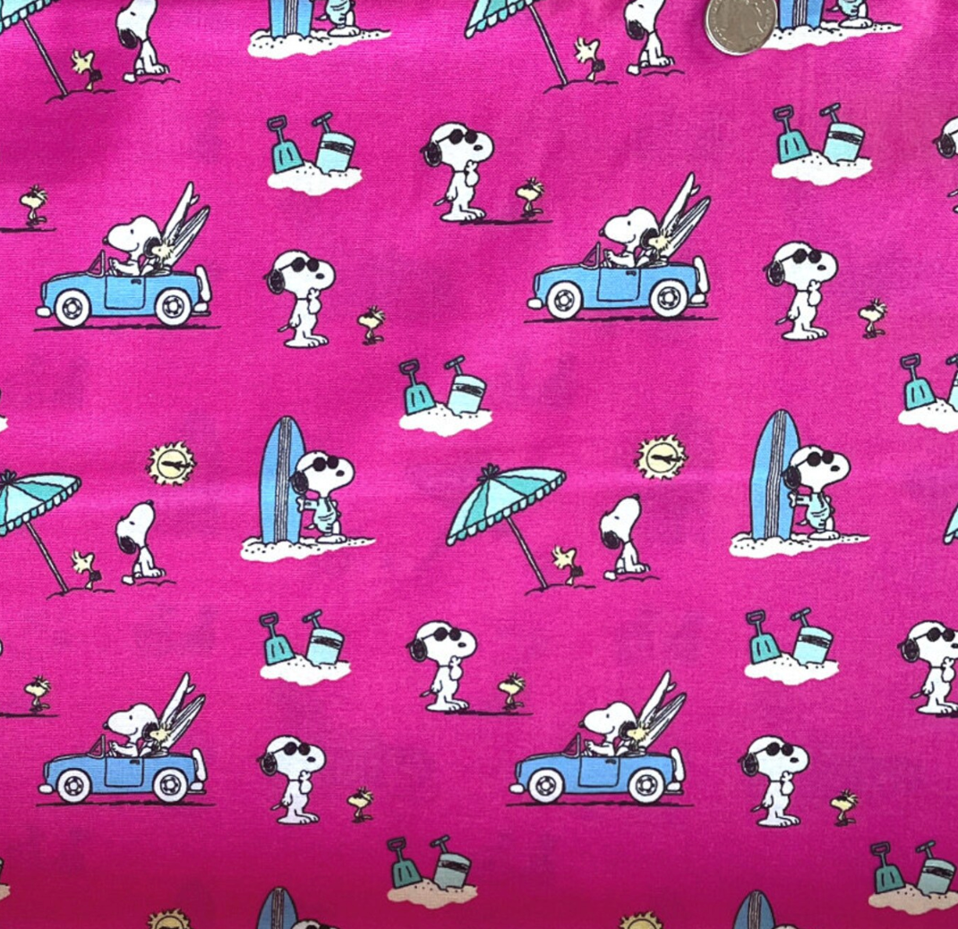 Snoopy And Woodstock’s Adventure - Pink Surfing