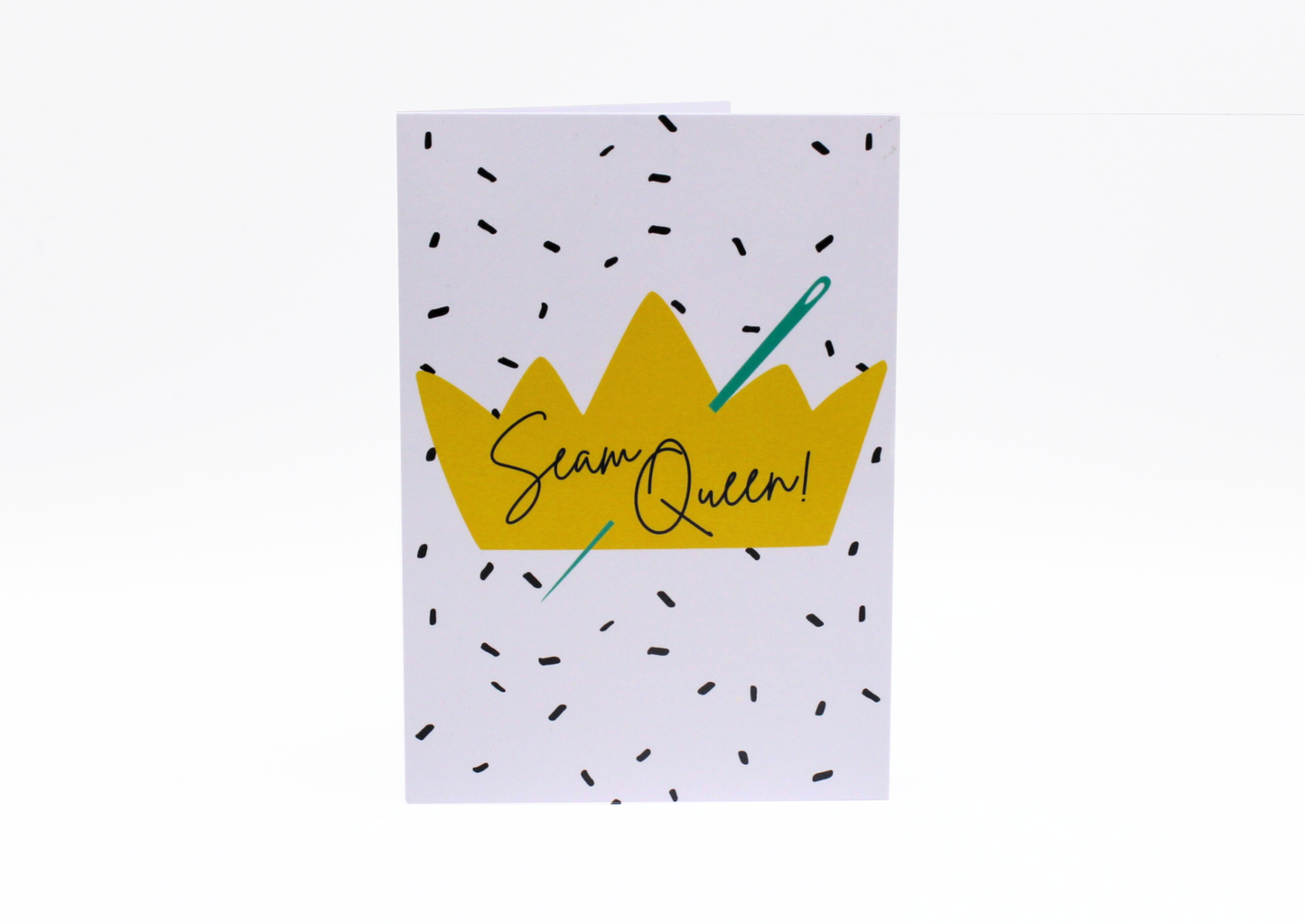 Seam Queen | Sewing Themed Greeting Card