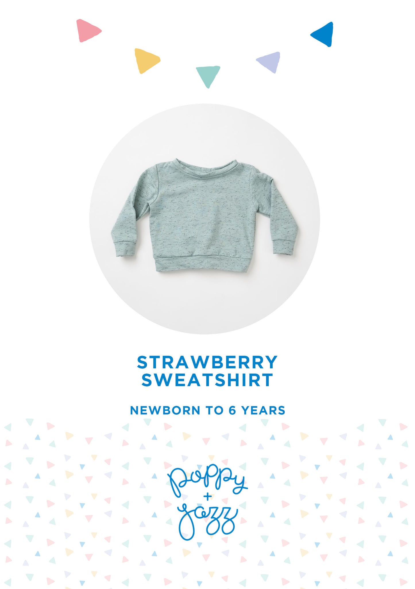 Strawberry Sweatshirt Sewing Pattern | Poppy and Jazz