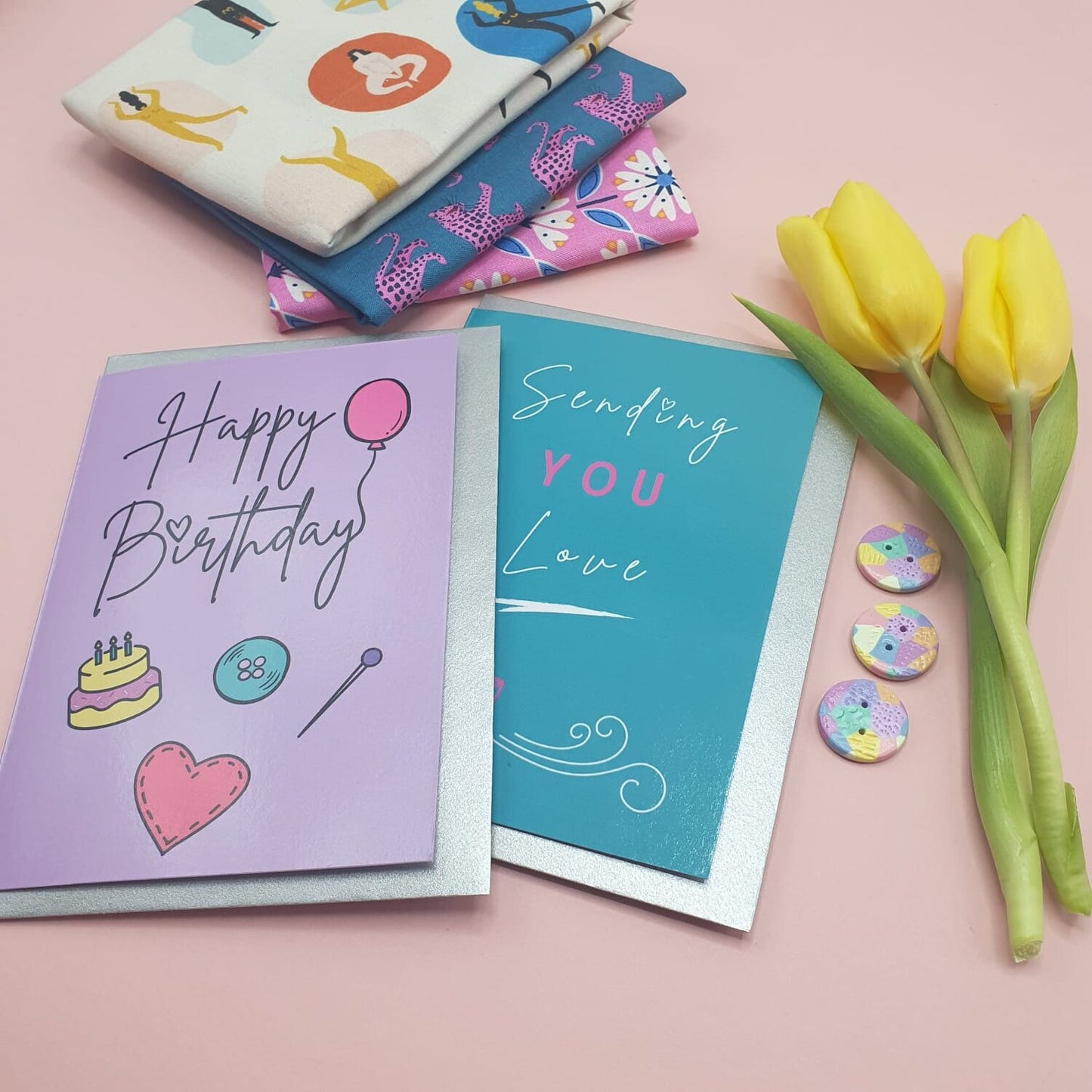 Happy Birthday | Sewing Themed Greeting Card