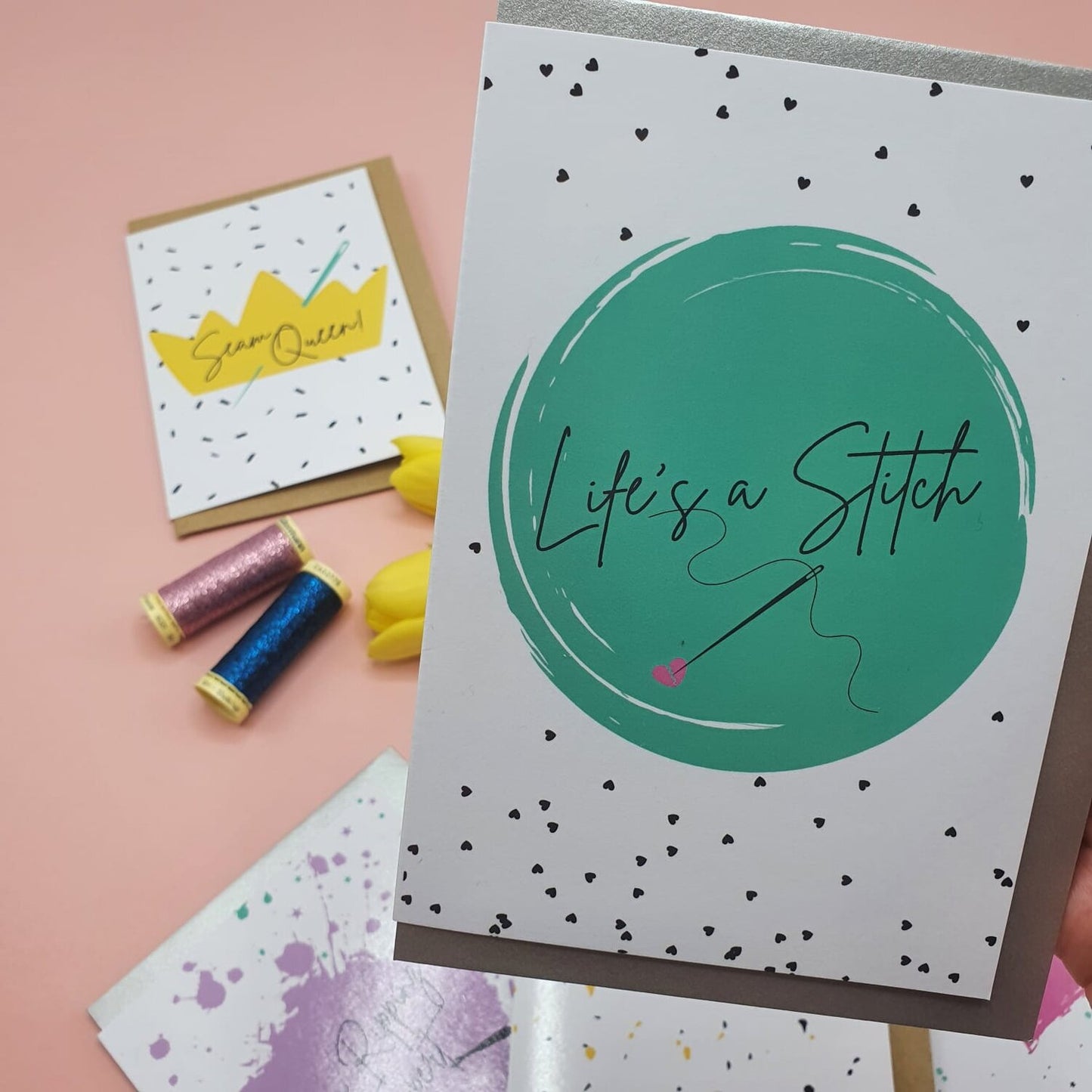 Life's A Stitch | Sewing Themed Greeting Card
