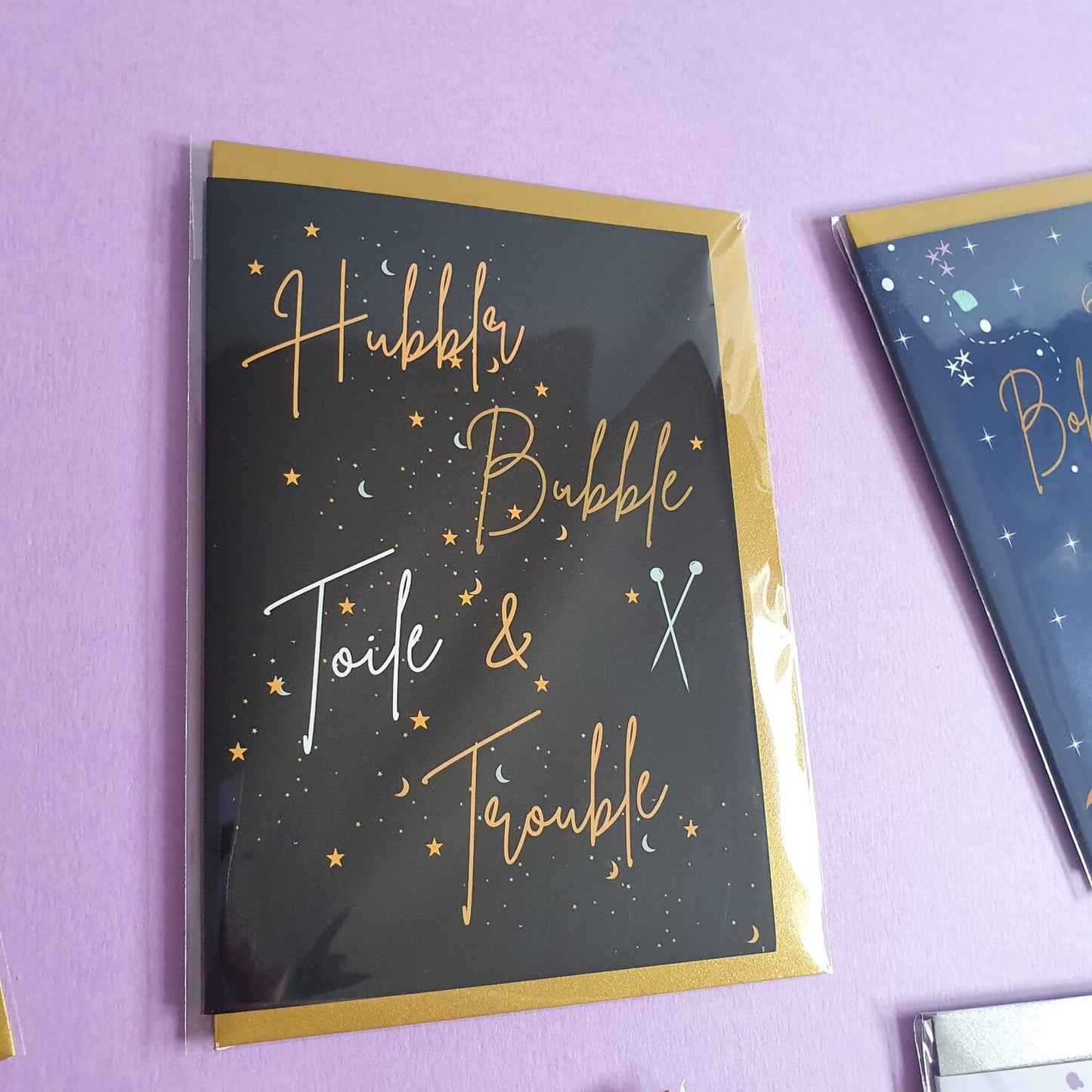 Hubble, Bubble, TOILE And Trouble | Sewing Themed Greeting Card