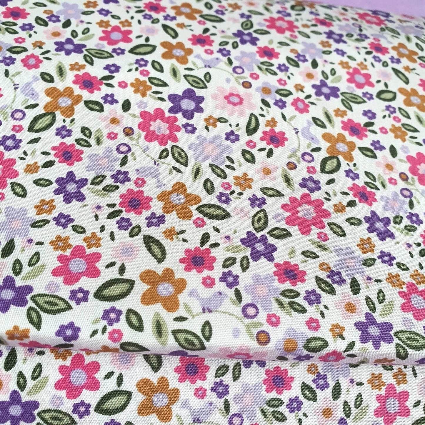 Pink Mix Floral Cotton Poplin