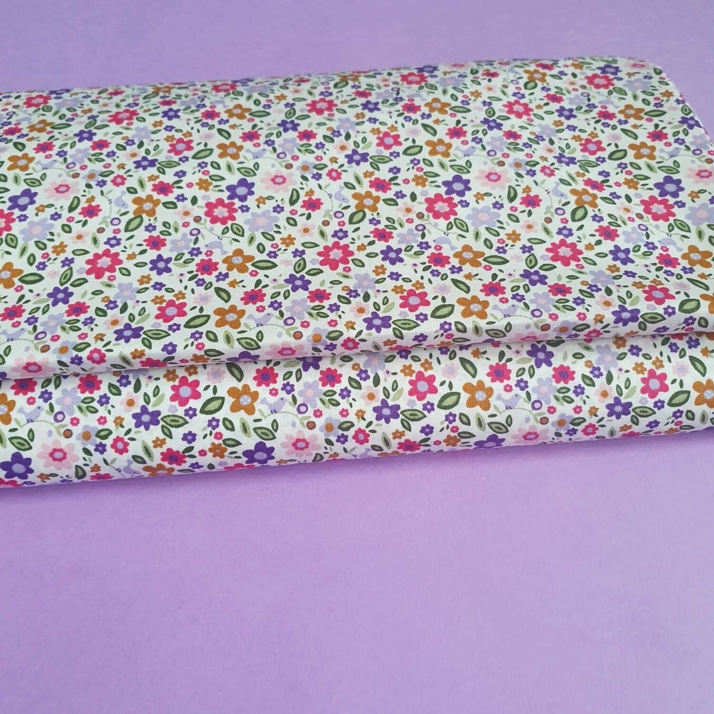 Pink Mix Floral Cotton Poplin